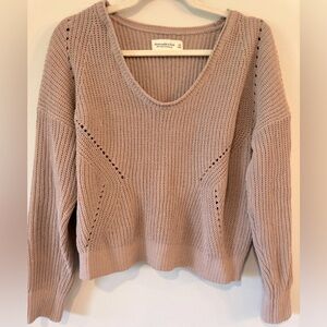 Like 🆕 A&F | Women’s Long-Sleeve Sweater | Mauve | Taupe | XS